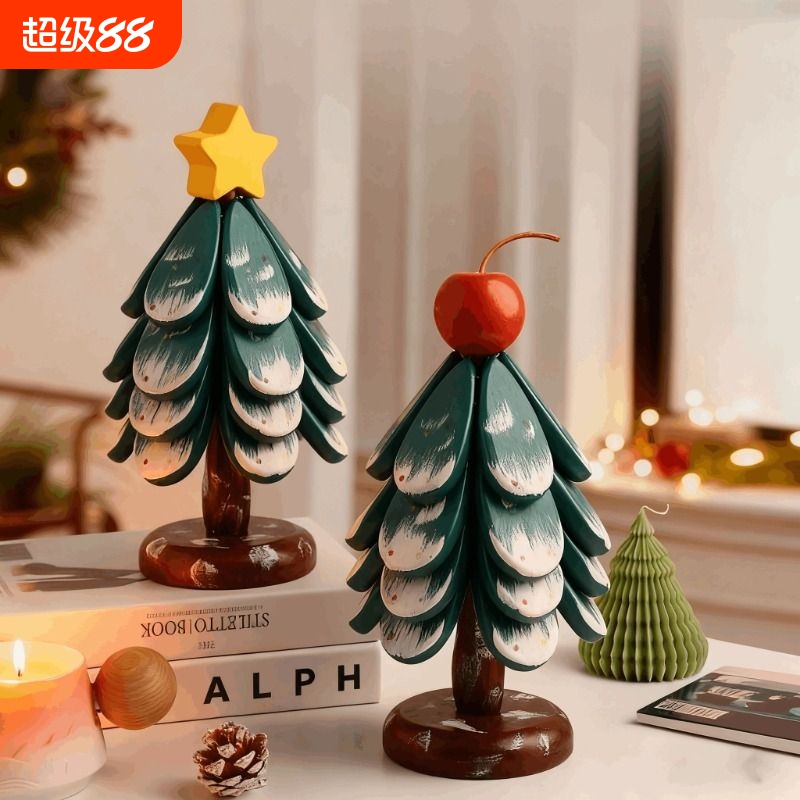 圣诞树隔热餐垫餐桌摆件