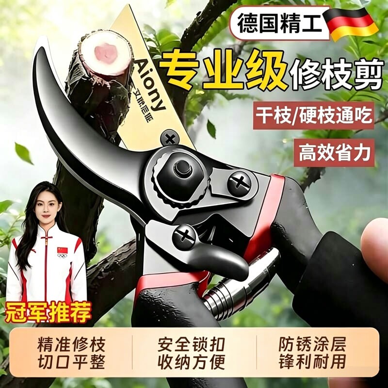 德国剪枝园艺剪刀园林花艺修剪树枝果树粗大花剪剪子工具枝剪修枝