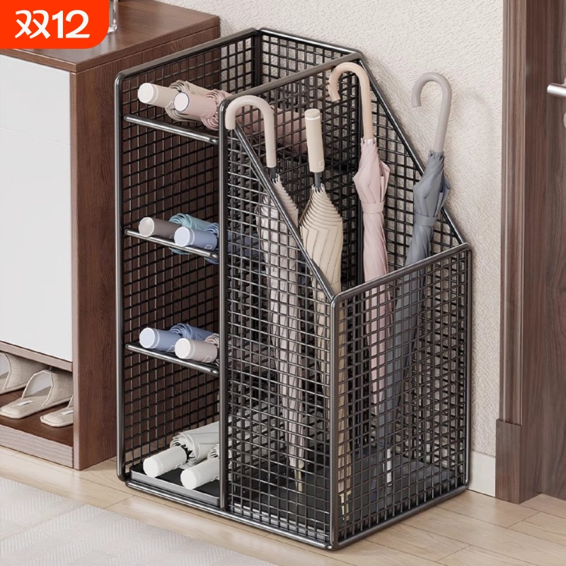 家用雨伞收纳架入户门口放伞神器沥水架商用大容量雨伞放置桶