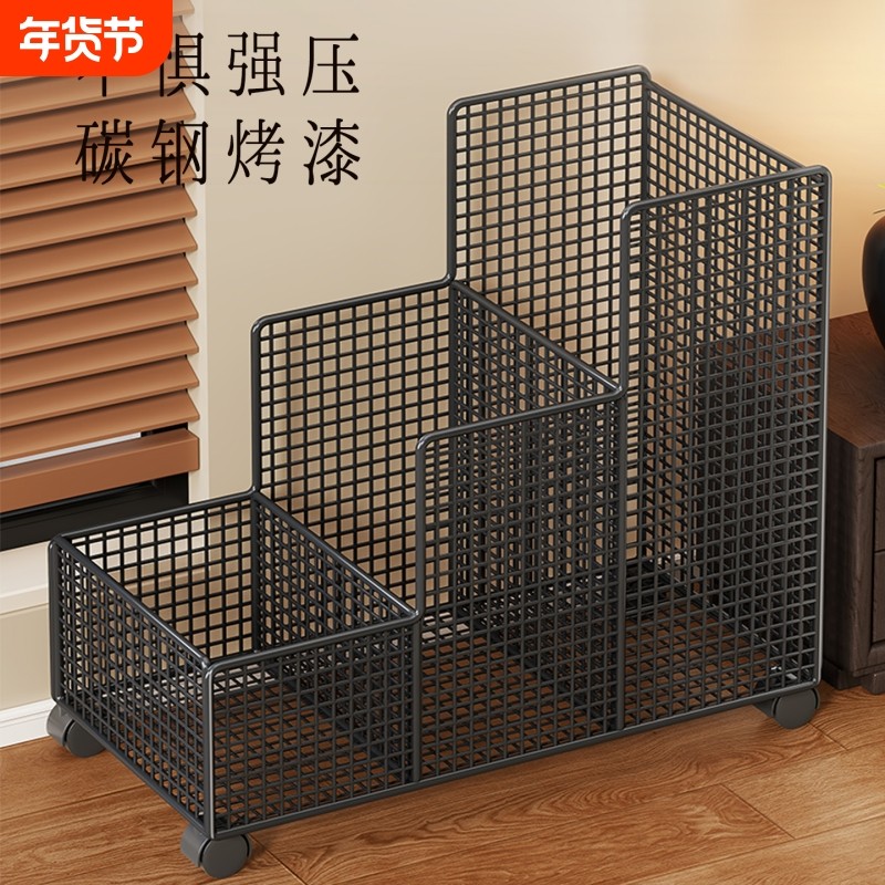 健身器材收纳筐家用带轮移动推车置物架瑜伽垫羽毛球网球收纳神器,收纳整理,运动器材收纳用具,淘宝优惠券,粉丝福利购,淘宝优惠卷