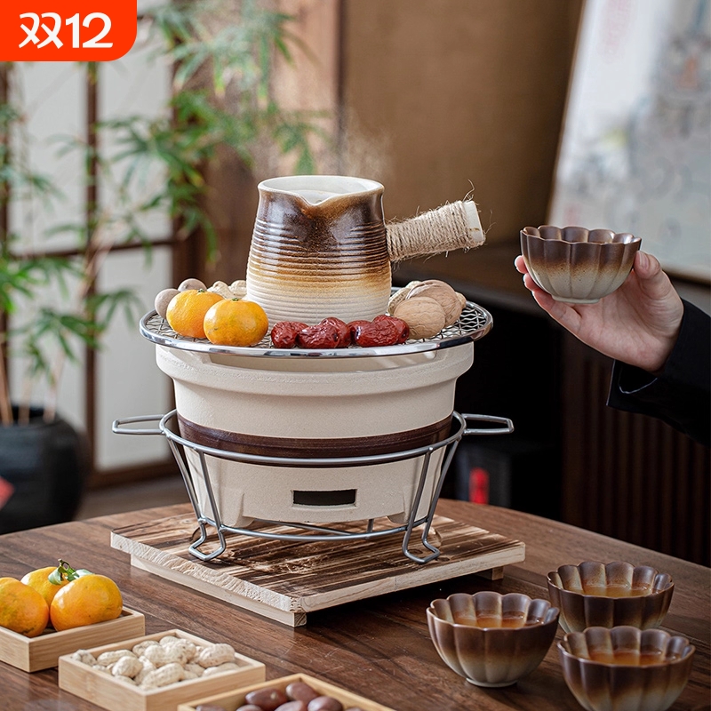 粗陶围炉煮茶俩伴陶耐高温轻奢