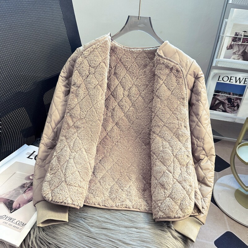 加绒加厚棉衣可机洗保暖内胆妈妈显年轻防寒内搭羽绒棉服贴身棉袄