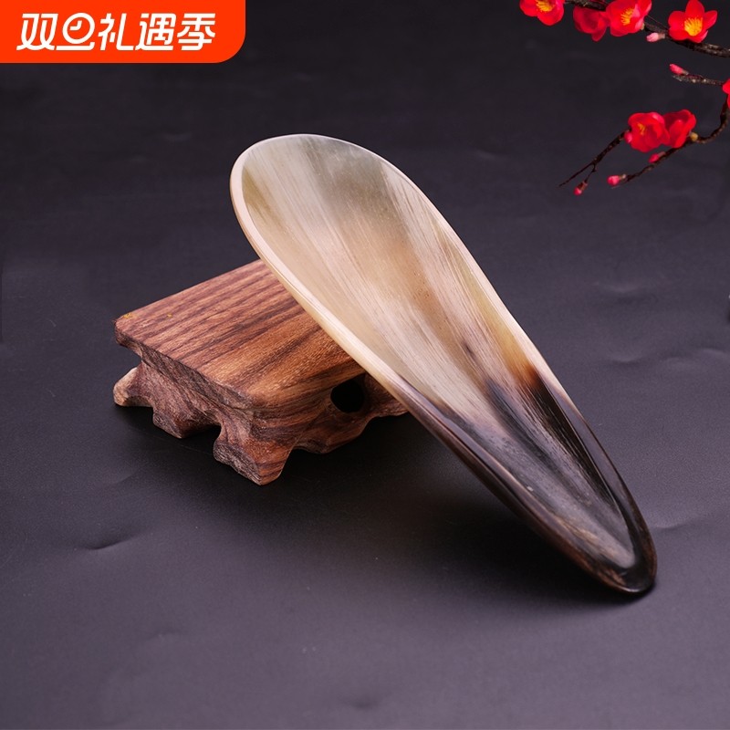 天然牛角刮痧片牛角筒面部颈部按摩背部刮板全身拨筋疏通经络家用