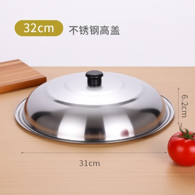 玻璃盖锅盖不锈钢透明锅可立炒通用电磁炉炒菜锅铁锅把手防烫手柄图片