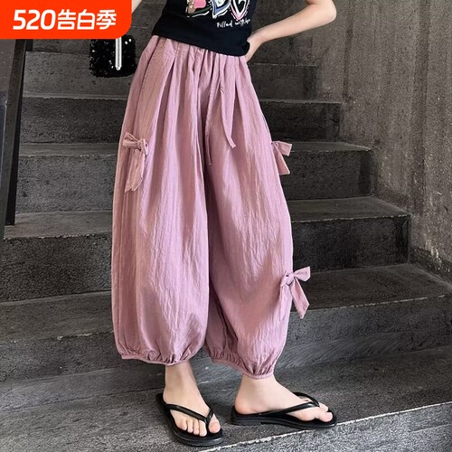 女童蝴蝶结长裤|101人收藏
