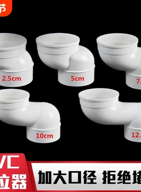 马桶移位器坐厕坐便器配件下水管移位器2.5/7.5/10cm防堵s弯外径