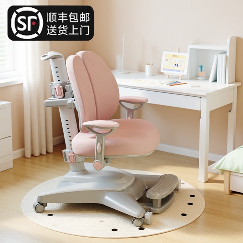 儿童学习椅小学生矫正坐姿凳子升降座椅专用书桌写字靠背钢材久坐