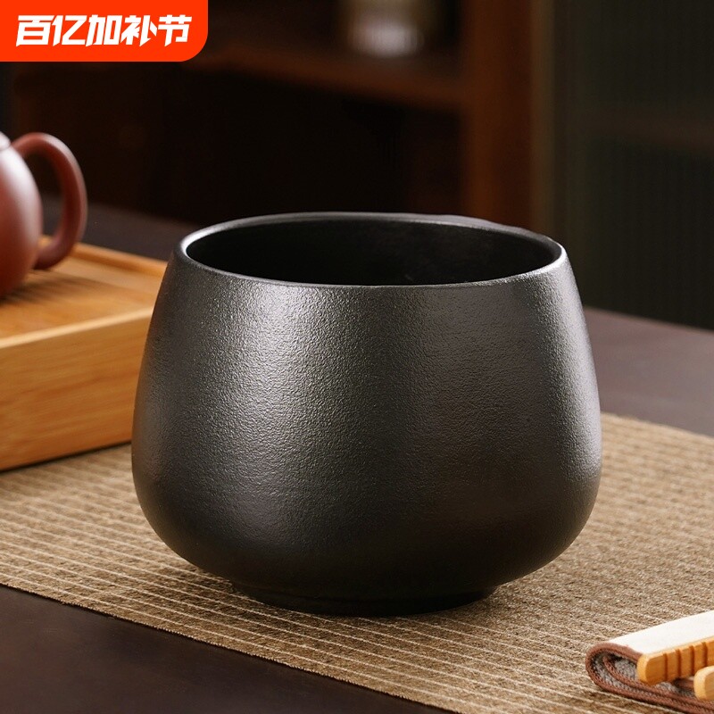 陶瓷桌面垃圾桶餐桌垃圾盘果皮碗家用客厅台面上的茶几零食收纳缸