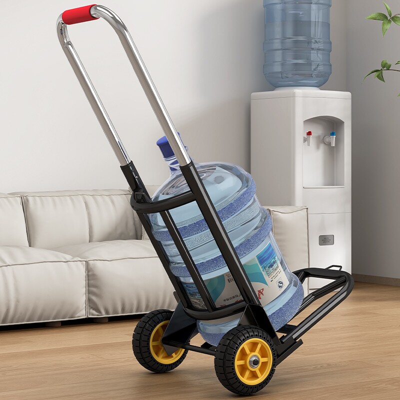 拉水小车家用折叠小推车桶装水小拉车手推车爬楼梯神器搬运拉货
