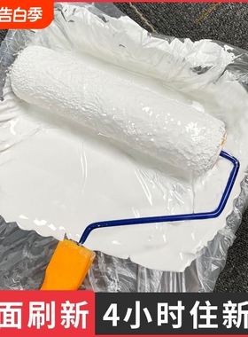内墙乳胶漆室内家用白色自刷粉墙漆涂料油漆墙面修复滚筒净味白墙