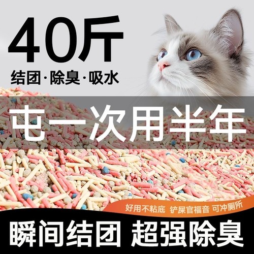 豆腐砂40斤遮臭|超1000次加购