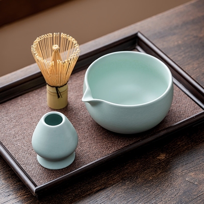 抹茶碗打抹茶工具抹茶刷日本点茶碗抹茶杯粉碗搅拌器茶筅器具套装