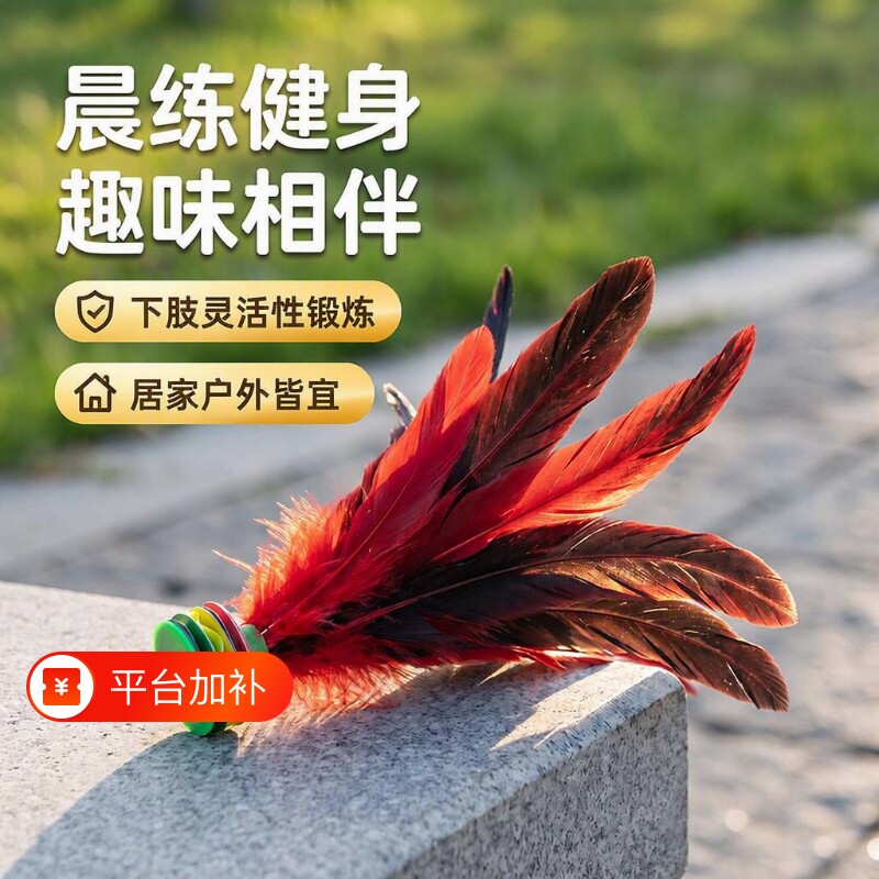 毽子儿童小学生比赛专用羽毛耐踢毛毽球老式键大人运动腱鸡毛毽子