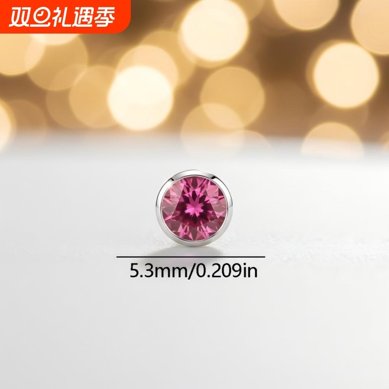 爆款925银针天然石榴石紫牙乌耳钉简约个性百搭小清新设计感