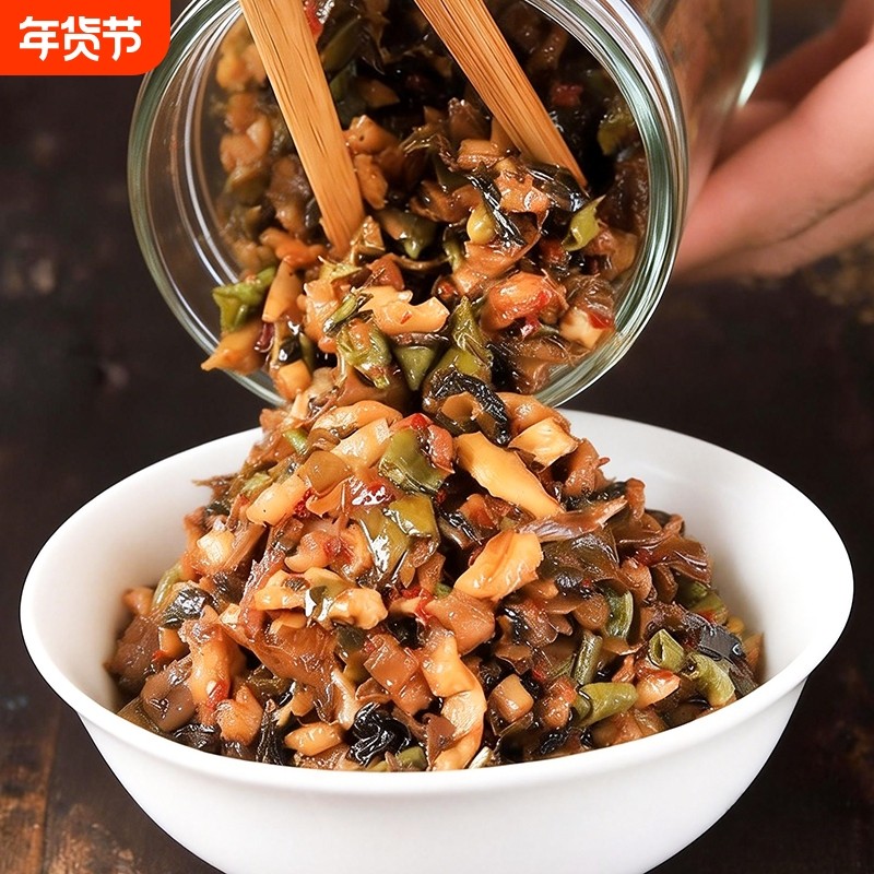 农家外婆菜湖南特产香辣下饭菜开味菜萝卜干腌菜瓶装小菜即食咸菜