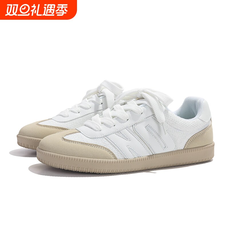 经典情侣德训鞋新款通勤休闲运动百搭板鞋复古黑色