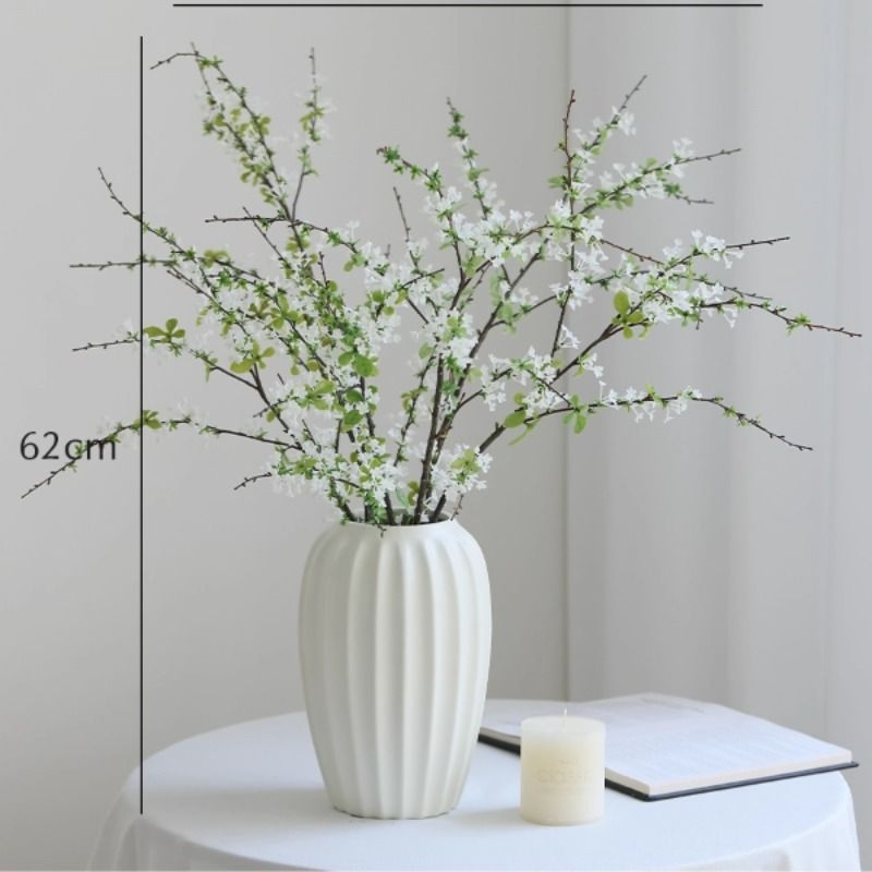 雪仿真花高级感绿植假花摆件家居客厅餐桌电视柜装饰摆设摆放桌面