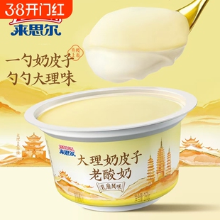 来思尔奶皮子老酸奶酪160g12杯大份量整箱批发云南大理低温厚奶皮