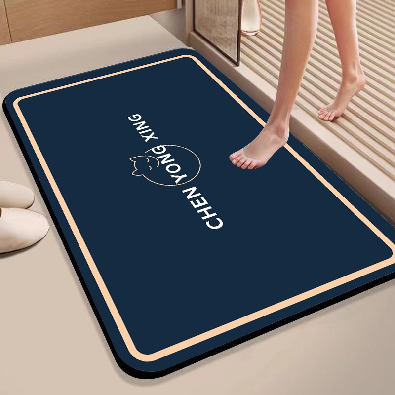 卫生间地垫防滑垫脚垫秒吸水软硅藻泥速干吸水浴室厕所洗手间卫浴