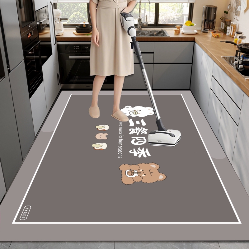 硅藻泥厨房地垫吸水速干抗污耐脏