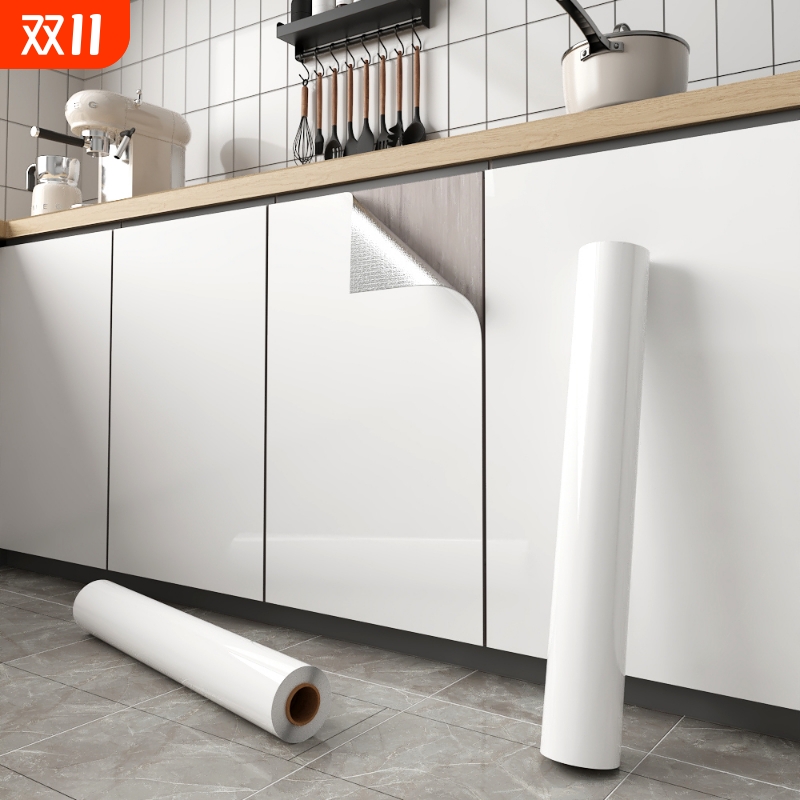 家具翻新厨房防水防油自粘墙纸