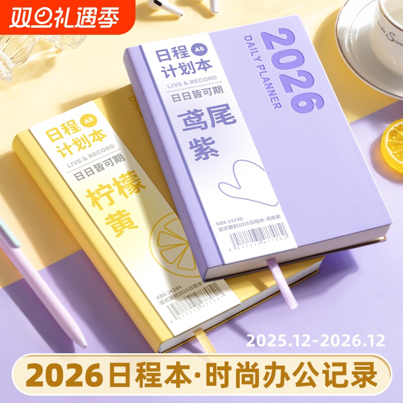 2026年新款日程本一日一页计划表