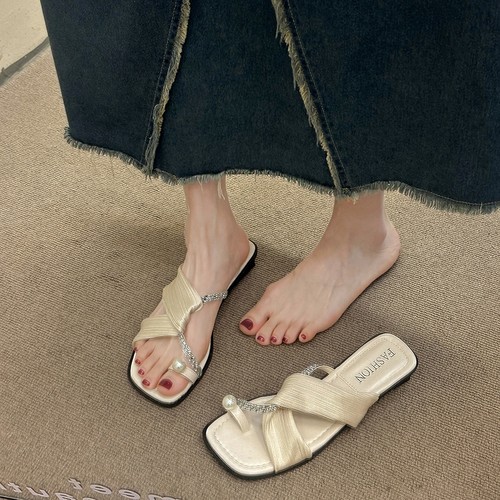 平底法式凉拖鞋女|超3000次加购