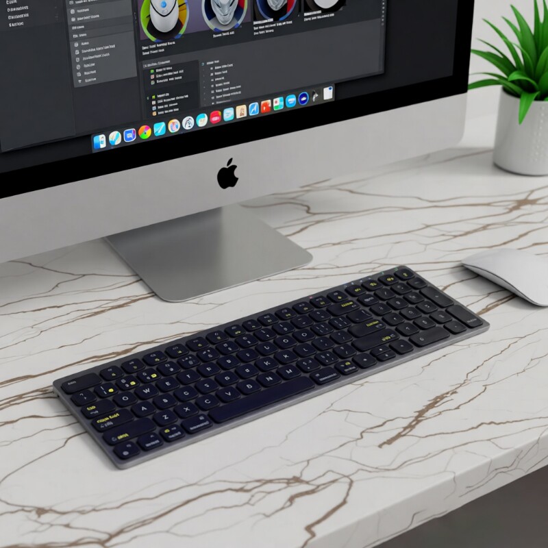 铝合金Mac布局双模蓝牙有线键盘