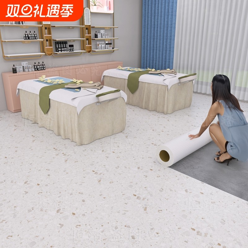 商用pvc塑胶地板贴地胶地垫工厂车间水泥地面专用加厚耐磨地板革