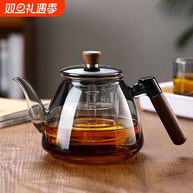 玻璃茶壶电陶炉加厚耐热烧水壶大容量耐高温蒸泡茶壶功夫茶具套装