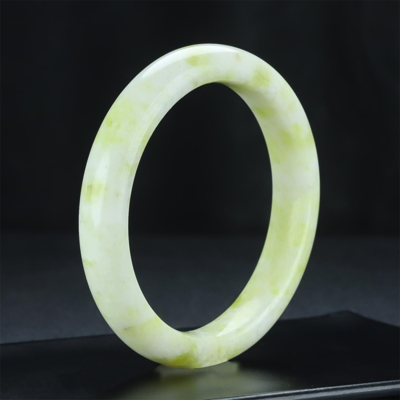 天然正品陕西西安蓝田玉手镯时尚女款兵马俑同款活玉美人镯带证书