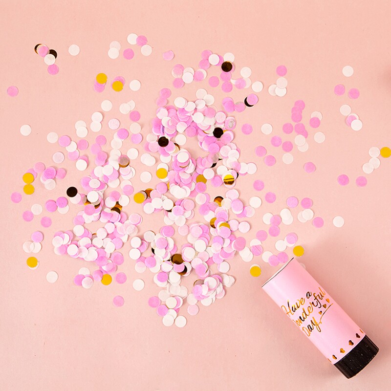 小礼花筒手持礼炮花瓣领证拍照订婚儿童过生日结婚礼气氛围感道具