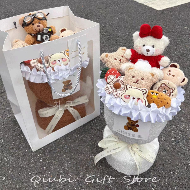 圣诞节礼物生日礼物送女友玩偶花束小熊公仔娃娃闺蜜创意可爱女生