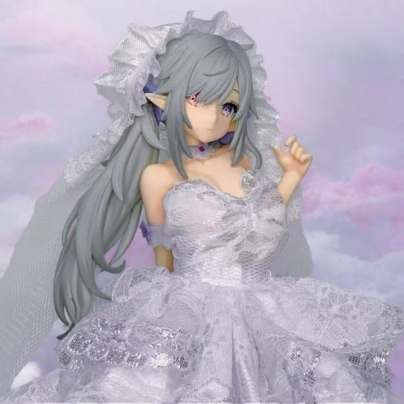 国产纯白精灵优质消光款1/6袋装 纯白精灵手办+婚纱手办模型摆件