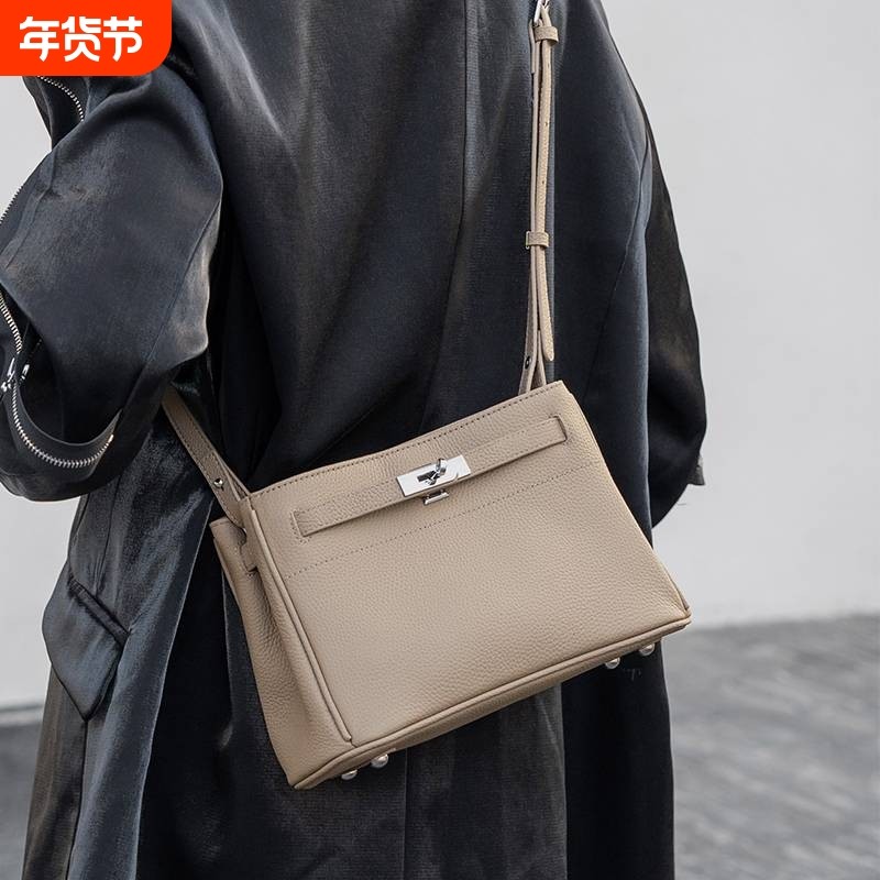 爱马女仕头层牛皮凯丽包包女新款高级感腋下包真皮时尚大气女包斜,箱包皮具/热销女包/男包,小方包,淘宝优惠券,粉丝福利购,淘宝优惠卷
