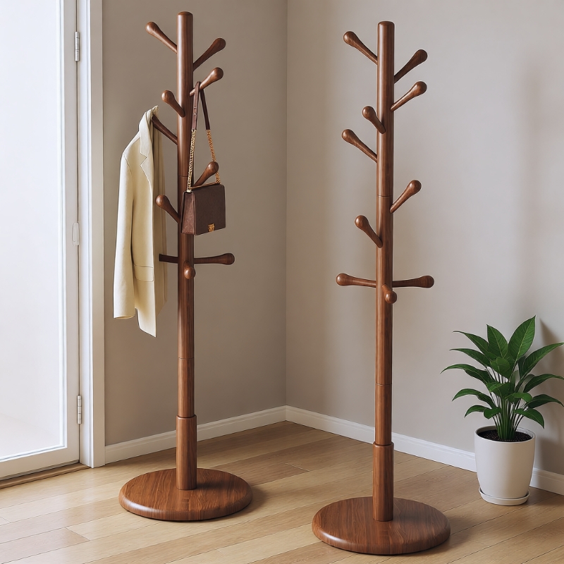 【好物推荐】实木落地衣帽架