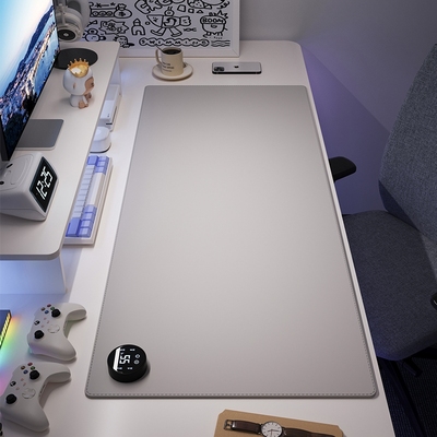 加热鼠标垫暖桌垫办公室桌面左边开关电热书桌垫发热暖手垫取暖