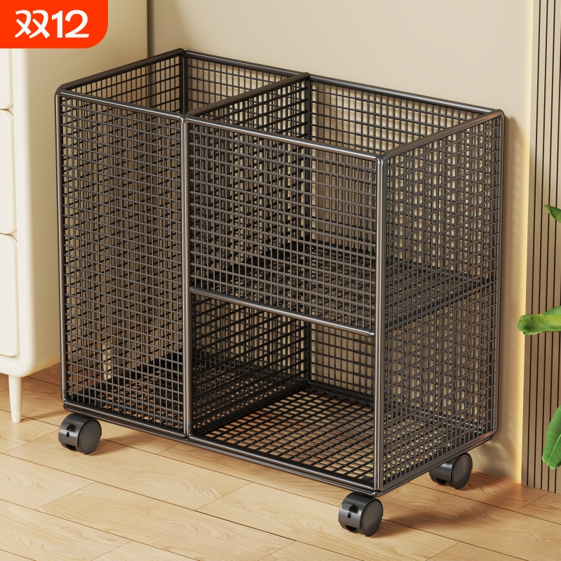 瑜伽装备收纳筐家用大容量带轮