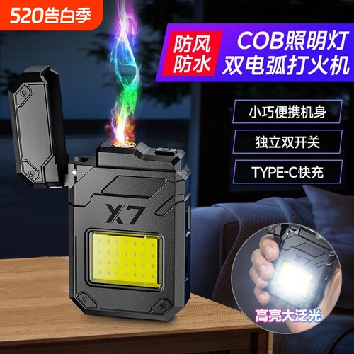 手电筒强光可充电USB户外超亮远射家用应急灯特种兵防水迷你学生