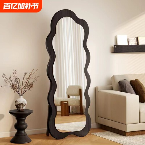 中古全身镜家用落地镜网红镜穿衣镜黑色卧室试衣大镜子落地式真实 - 封面