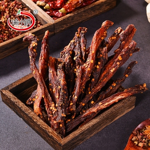 渝风干肉鸡肉干鸡肉条香辣五香耐嚼夜宵休闲零食即食鸡胸肉袋装