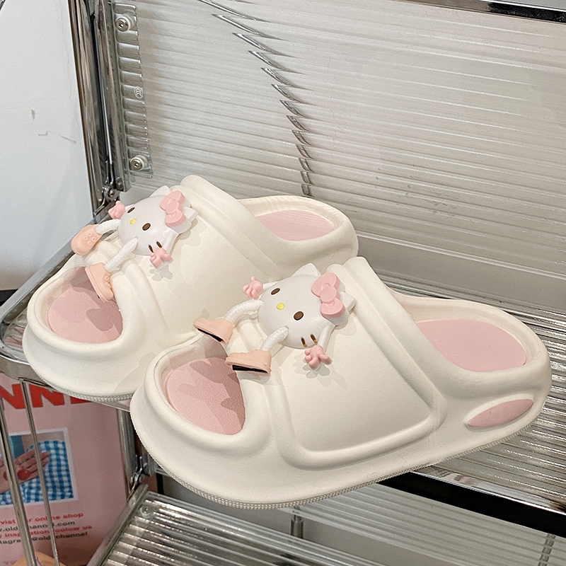 EVA厚底踩屎感可爱KT猫拖鞋女夏