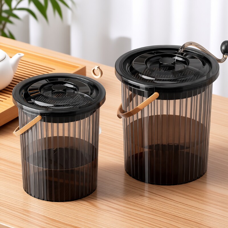 茶水桶茶叶茶渣桶排水桶茶台茶道配件排水管功夫茶具配件高颜值