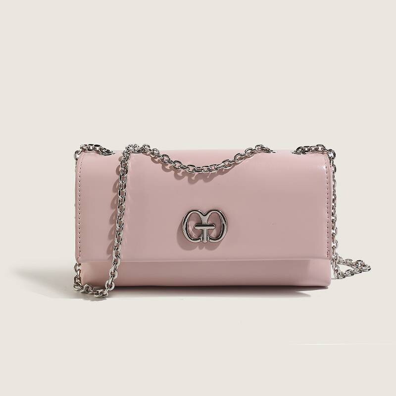 爱马女仕流行时尚链条小方包小众高级感单肩女包百搭腋下包斜挎包