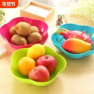 水果盘塑料糖果盘客厅欧式瓜子果盆零食果盒家用水果篮干果盘