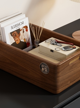 实木玄关钥匙盒入户门口鞋柜上