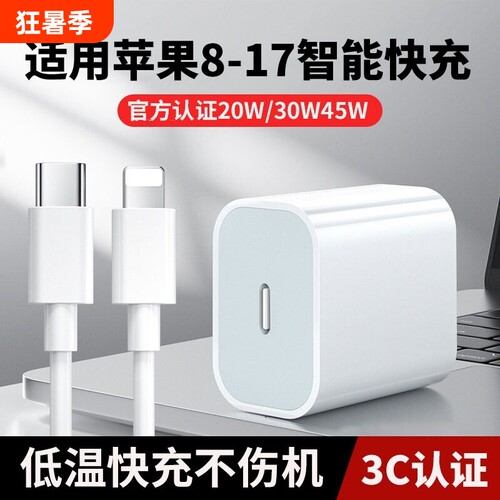 适用iPhone快充充电器