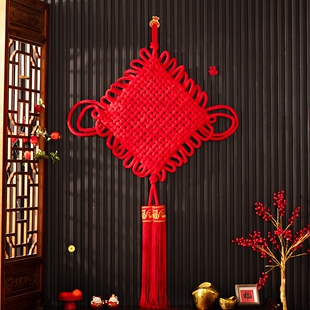 过年2026马年新年装饰中国结挂饰客厅高档大号福字挂件平安入户门