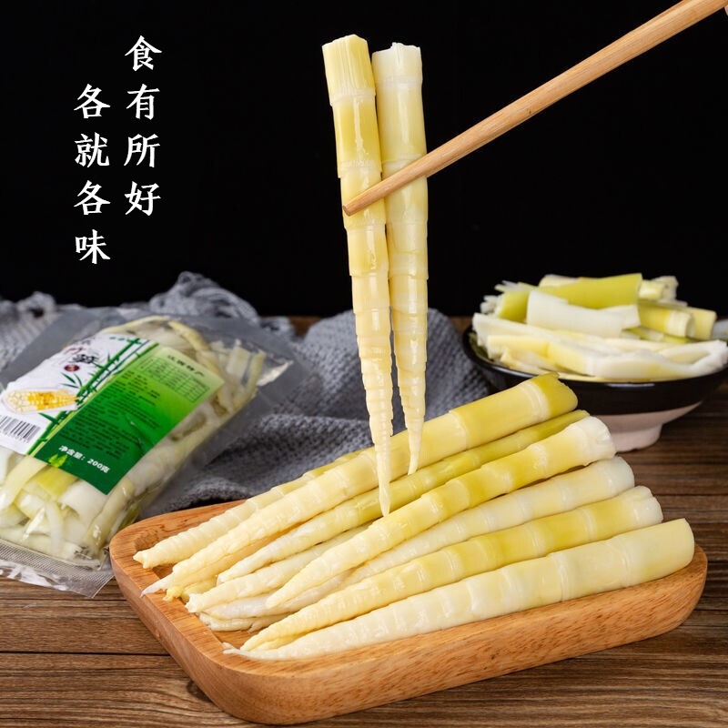爆款批发新鲜野生笋类制品竹笋笋尖凉拌菜开袋泡椒即食嫩笋袋装