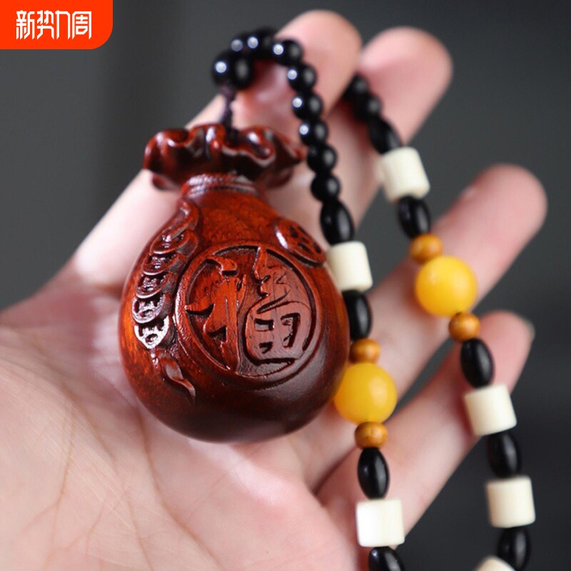 小叶紫檀手把件木雕貔貅财神吊坠挂件工艺品地摊爆款摆件工厂